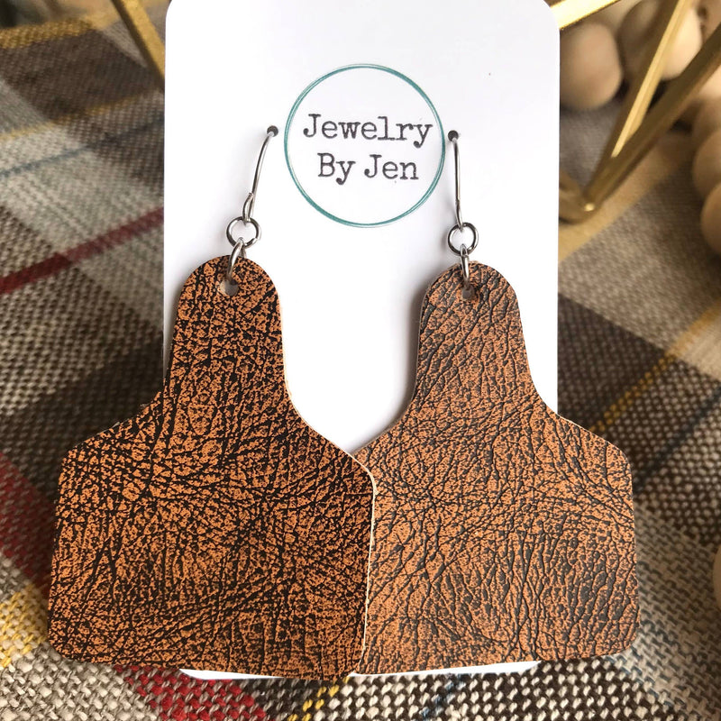 Cow Tag - Whiskey Brown