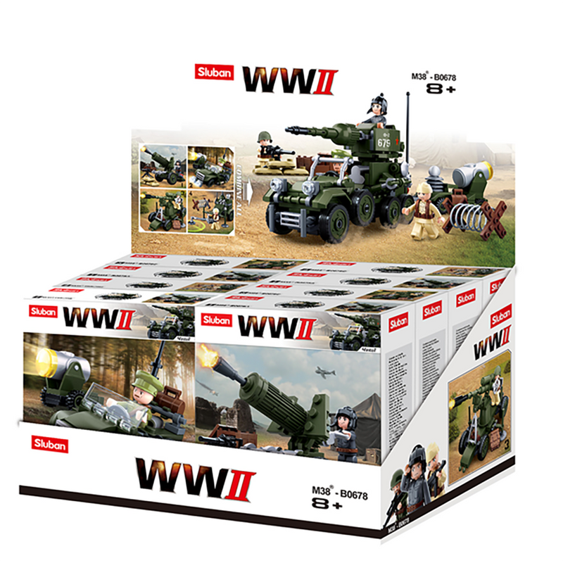 WWII 4-in-1 Army Half-Track Building Brick Set