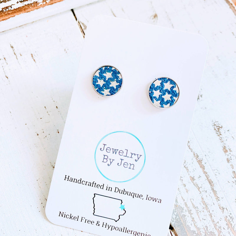 Silver Metallic Stars