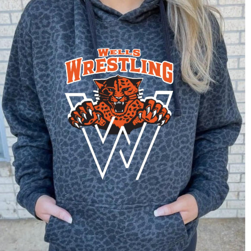 Wells Junior Wrestling - Mom Hoodie