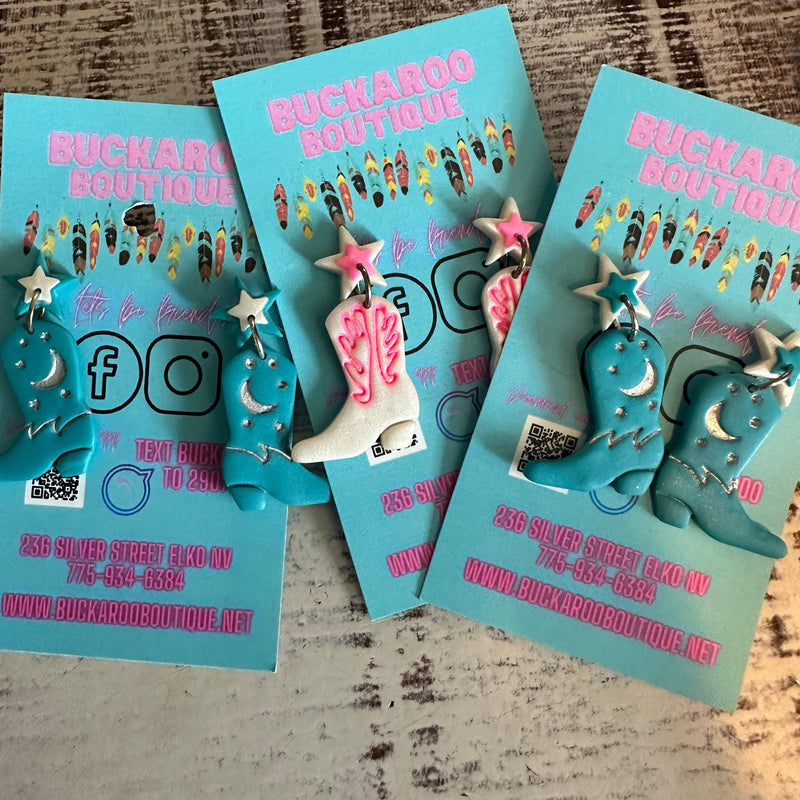 Boot Scootin Clay Earrings