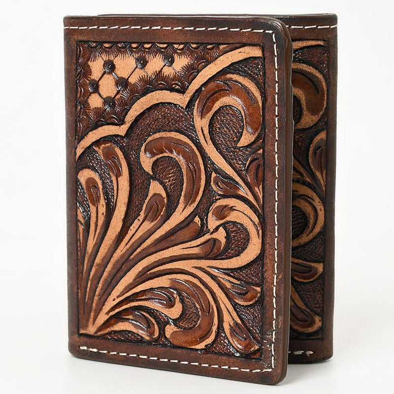 Western Leather Trifold Wallet