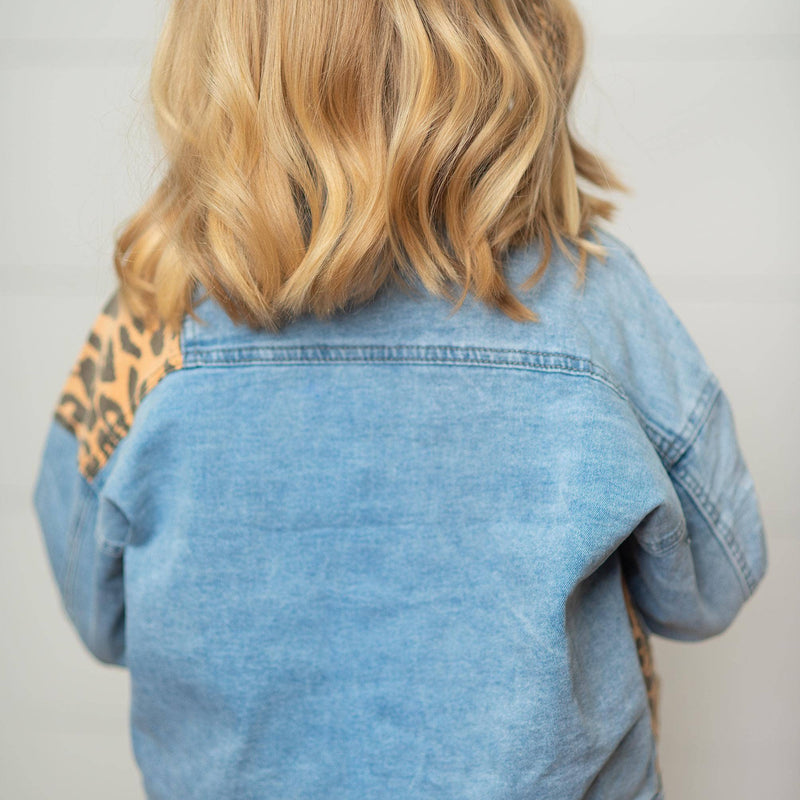 Kids Leopard Patch Jacket