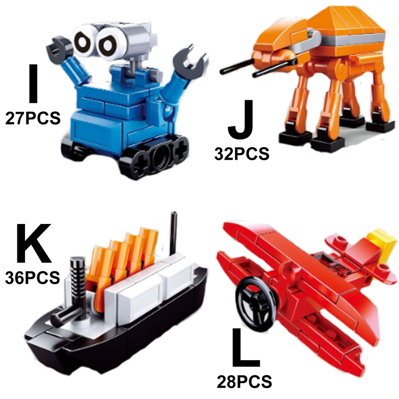 New Builder Assortment 12-in-1 Display Building Brick Set