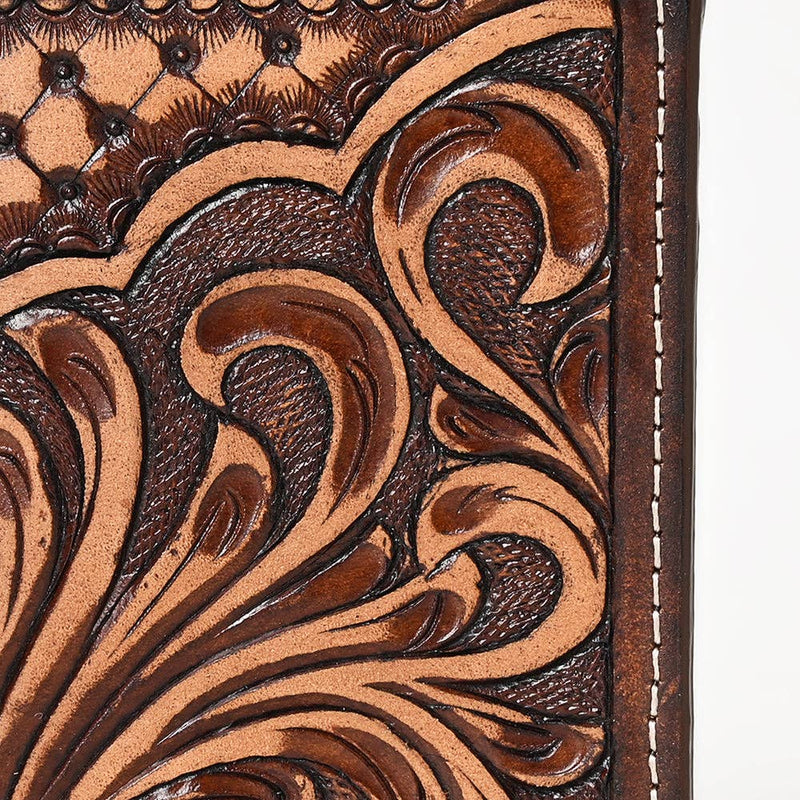 Western Leather Trifold Wallet