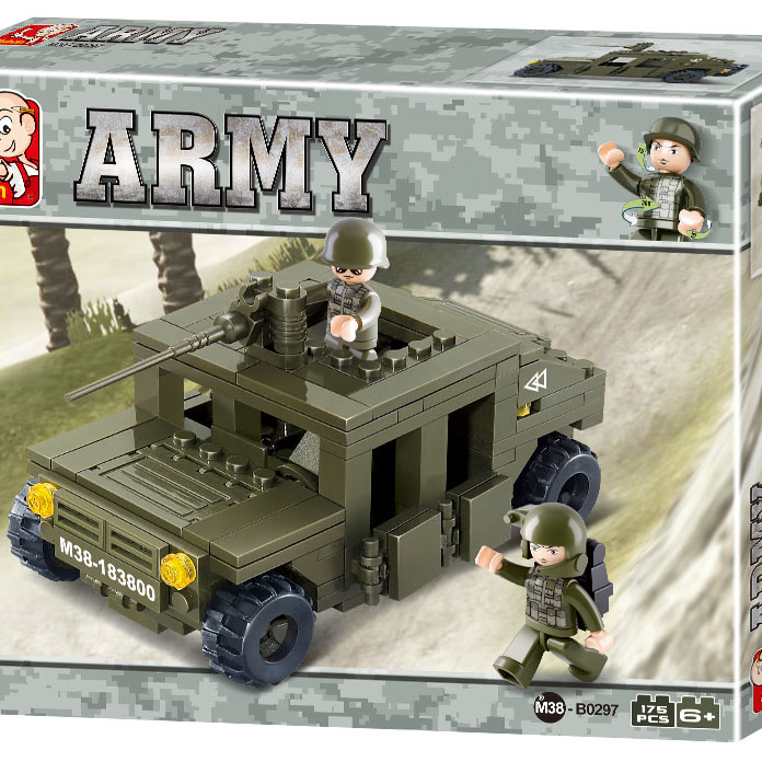 Land Forces Military Jeep Building Brick Kit