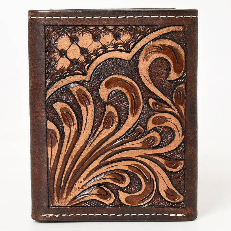 Western Leather Trifold Wallet