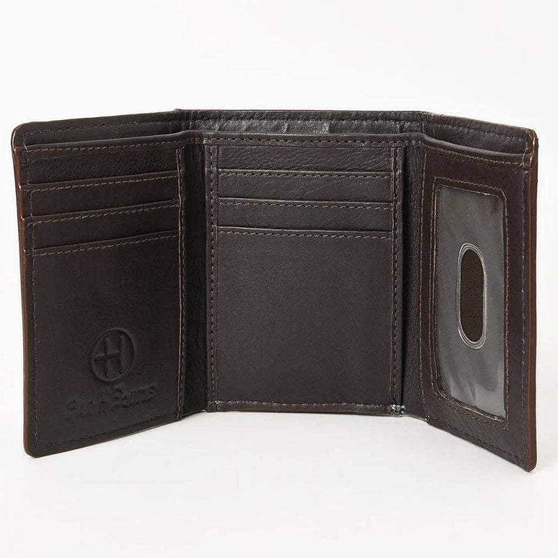 Western Leather Trifold Wallet