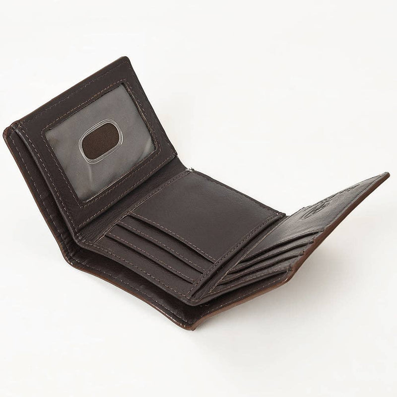 Western Leather Trifold Wallet