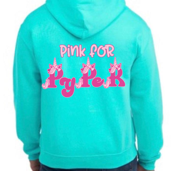 Pink for Pyper Hoodies