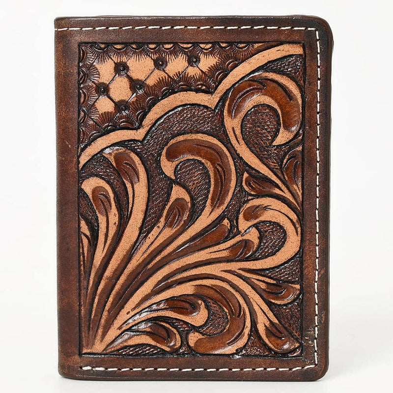 Western Leather Trifold Wallet