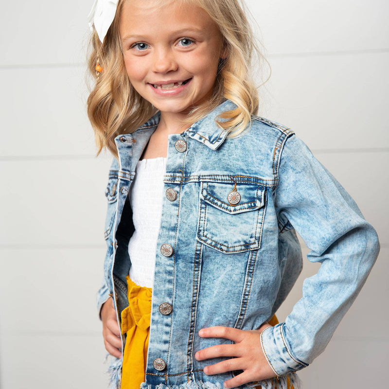 Kids Faded Denim Jacket