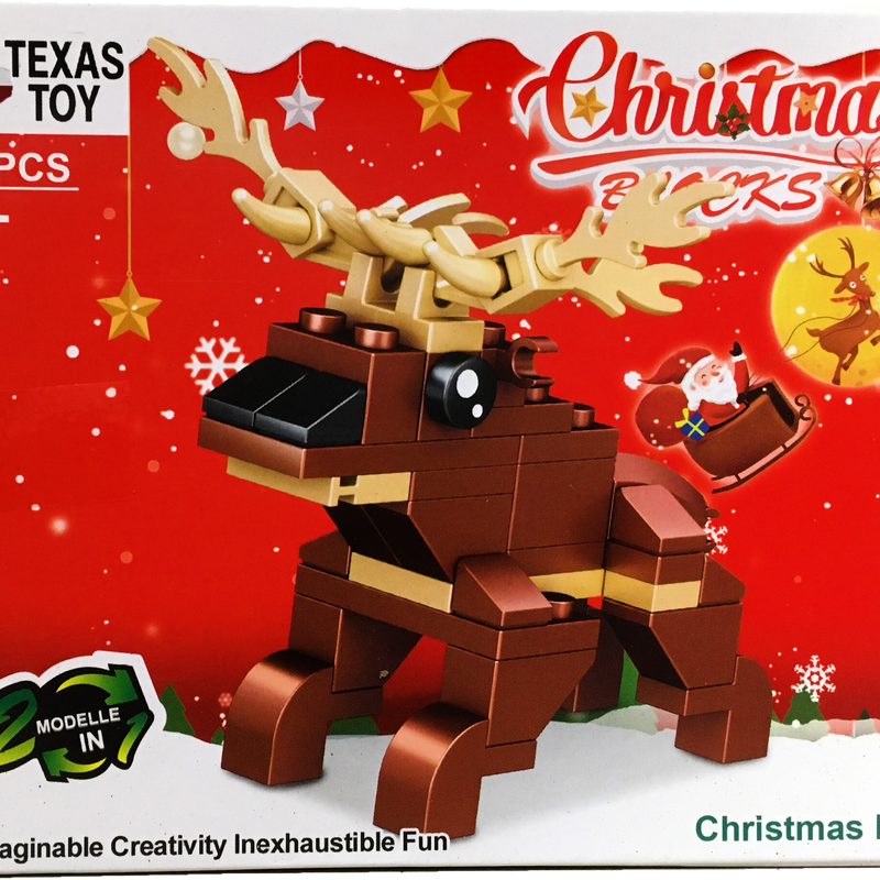 Christmas Blocks Display Set, Stocking Stuffer Brick Kits