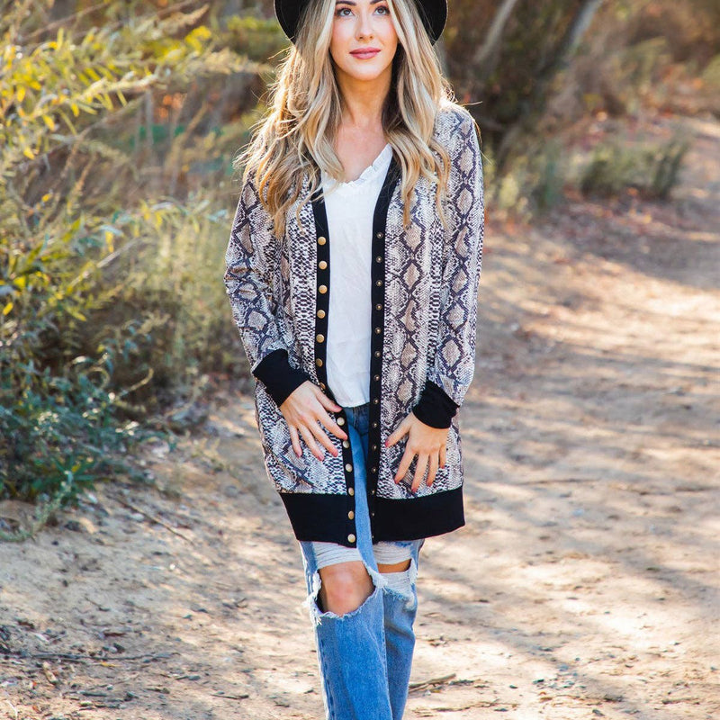 Snow Leopard Cardigan