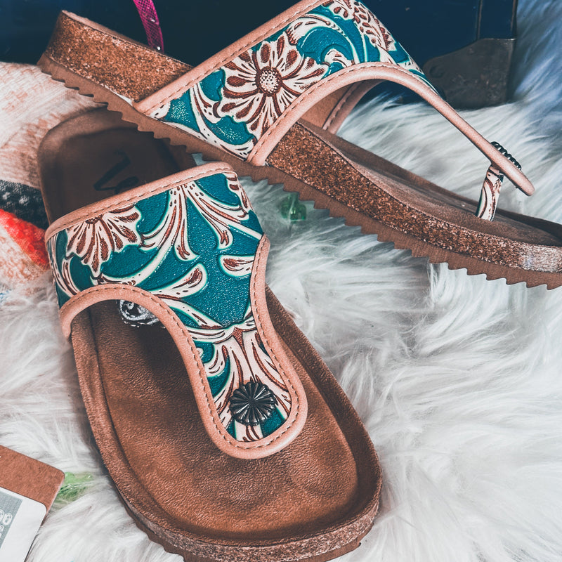 Darla Turquoise Sandal