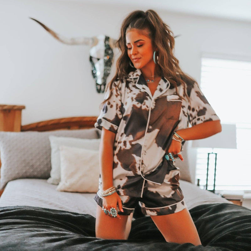 Cowhide Pajama Set