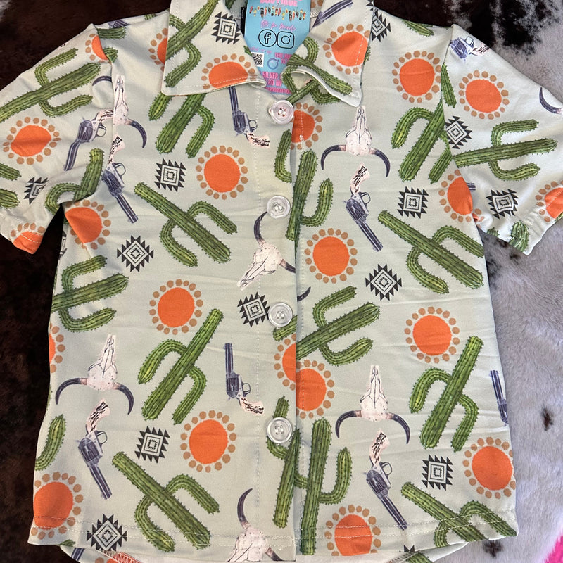 Cactus Cowboy Top